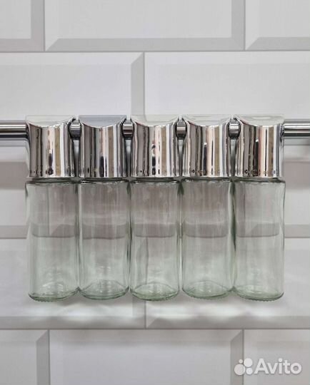Банка для специй на рейлинг 5шт, бу