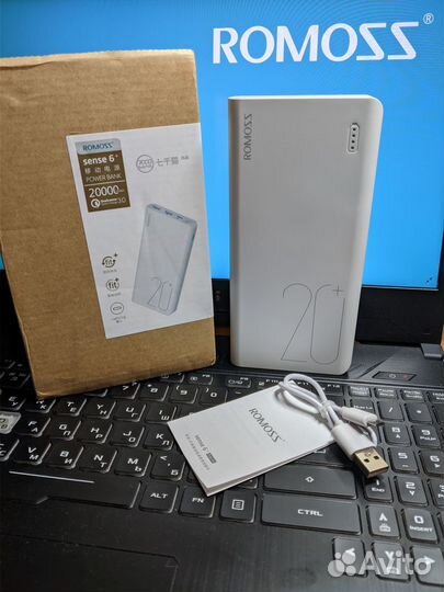 Аккумулятор Romoss Sense 6 plus, 20000 mAh
