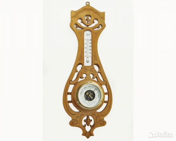 Старинные барометр + термометр Германия