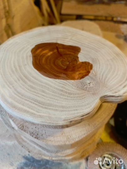 Деревянные спилы, и слэбы из вяза