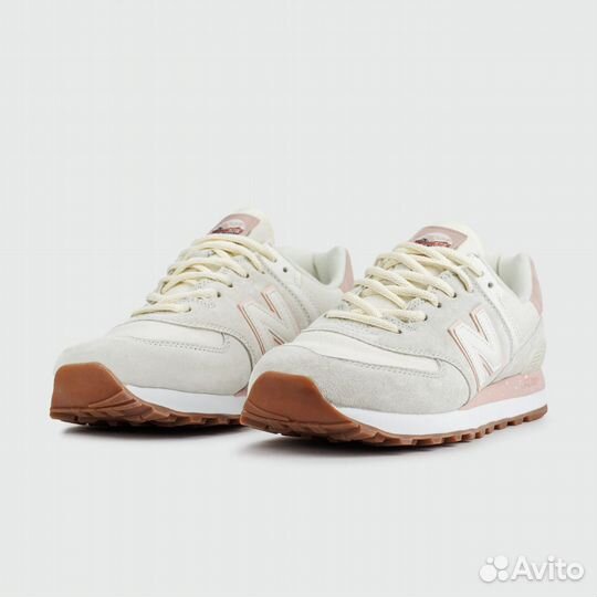 New Balance 574 L.Grey Pink Wmns