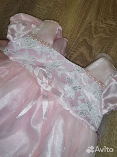 Платье розовое для девочки