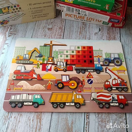 Квадраты никитина, пазл деревянный