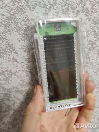 Ресницы для наращивания, le mat, lovely пинцет