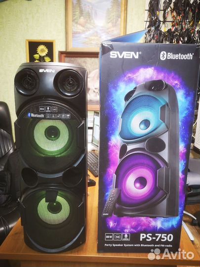 Портативная колонка Sven Bluetooth, FM, USB, micro