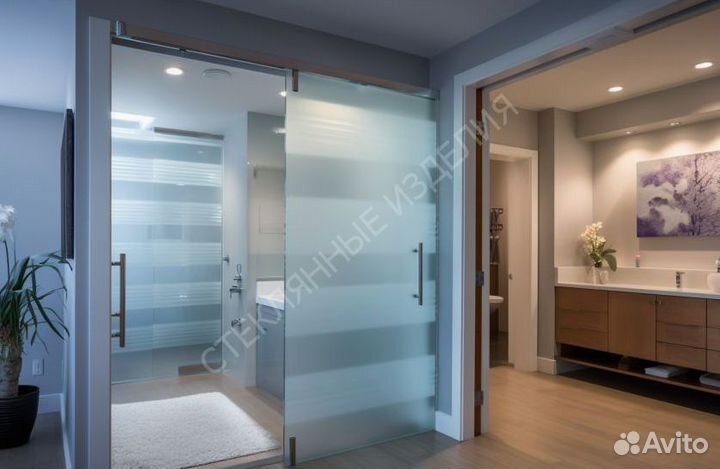 Дверь стеклянная межкомнатная