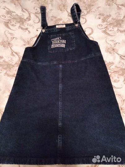 Сарафан джинсовый р.164