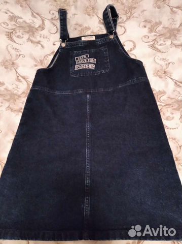 Сарафан джинсовый р.164