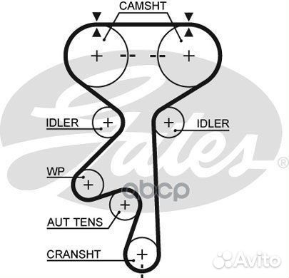 Ремень грм 169 зуб. + 2 ролика 7883-11173 K01