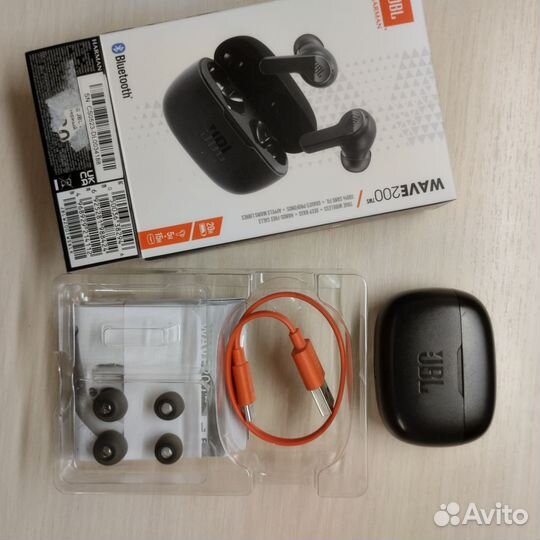 Наушники JBL Wave 200TWS, Bluetooth, вкладыши,б/у