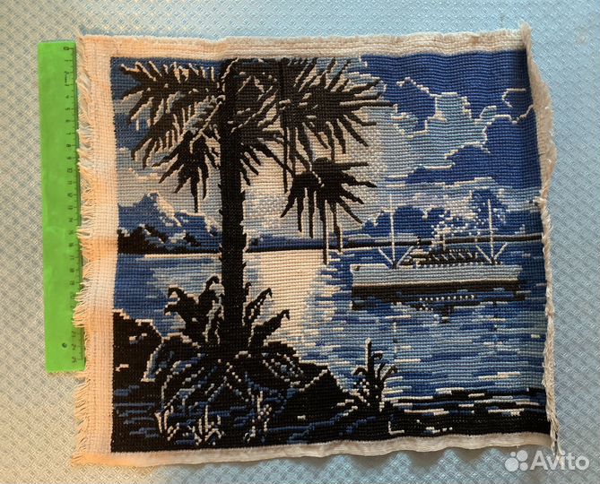 Декоративная подушки вышивка крестиком СССР