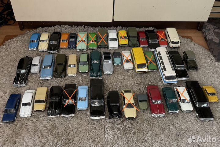 Модели 1:43 Автолегенды СССР (1-150номера) +журнал