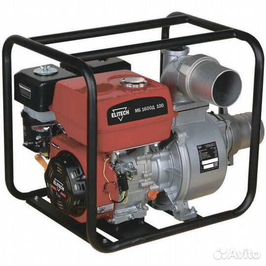 Мотопомпа Elitech мб 1600 Д 100