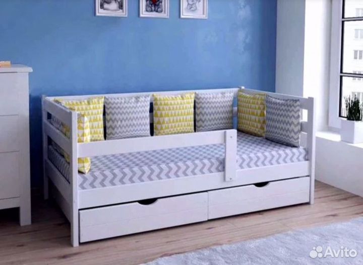 Кроватка детская белая Софа А-5