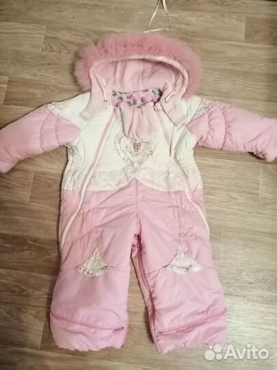 Комбинезон - конверт для девочки зимний