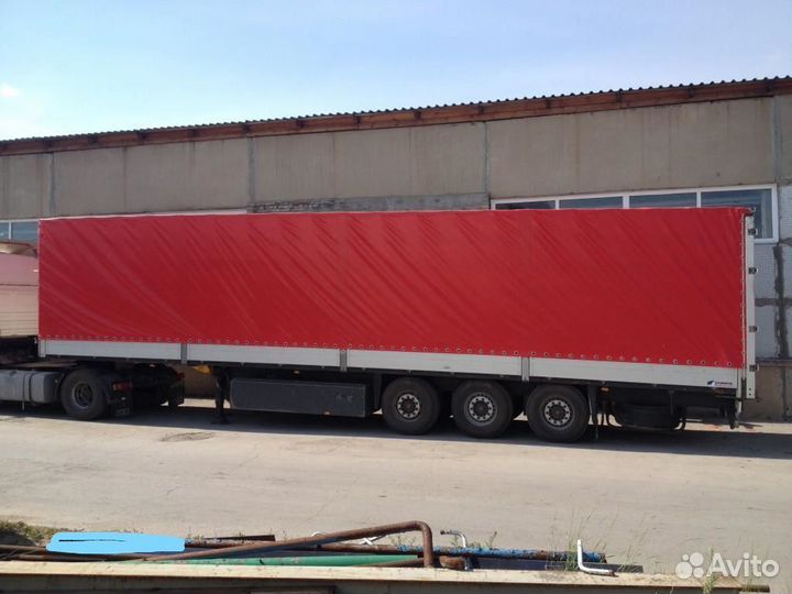 Новые боковые шторы (полотна,тента) на полуприцеп