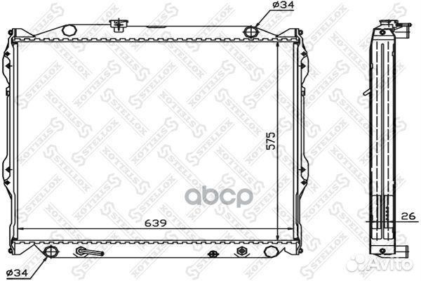 10-25384-SX радиатор системы охлаждения АКПП T