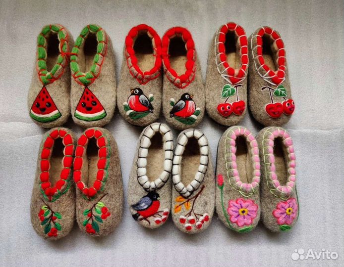 Валяные тапочки