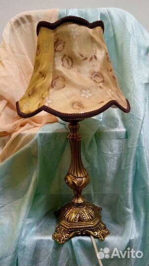 Лампа настольная, винтаж, бронза