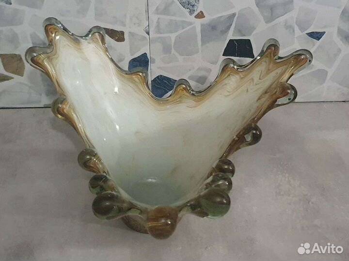 Ваза Медуза. Гутное стекло