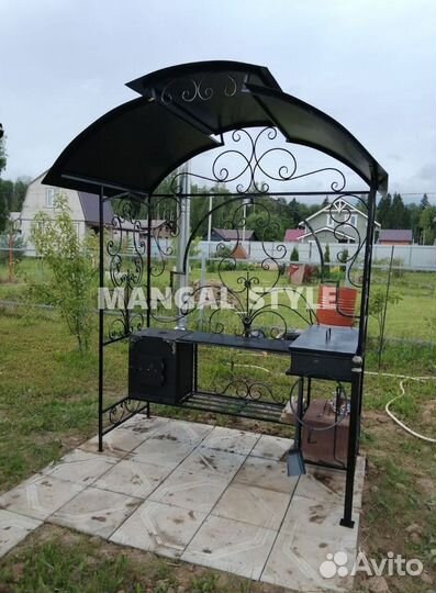 Мангал с крышей