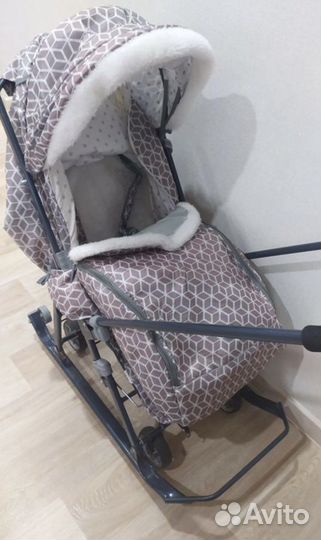 Детские санки коляска