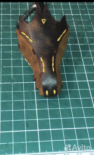 Брелок для ключей из натуральной кожи