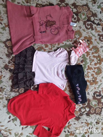 Вещи большим пакетом на девочку 80 86 92, 134-146