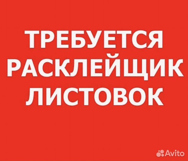 Промоутер расклейщик