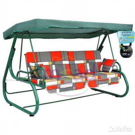 Садовые качели 4х местные Титан