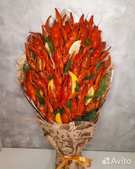 Букет из раков, морепродуктов