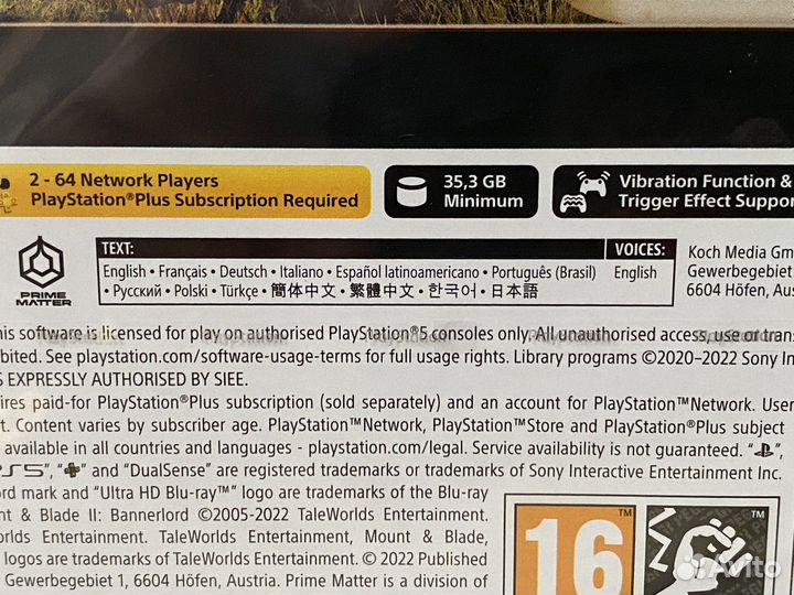 Mount And Blade 2 Bannerlord (Новый Диск) Sony PS5