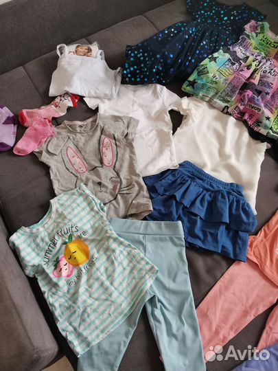 Детские вещи пакетом на девочку 104 110