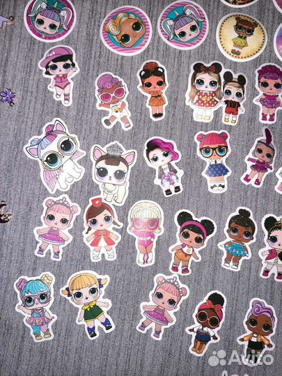 Милые наклейки для девочек и мальчиков