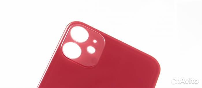 Задняя крышка для iPhone 11 Красная (Стеклянная с