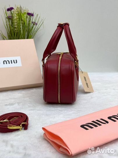 Сумка MIU MIU Arcadie large малиновая