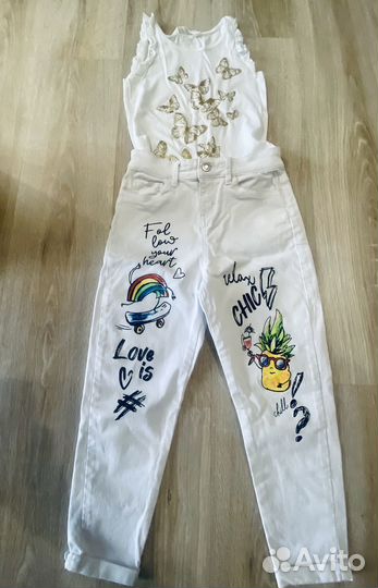 Одежда для девочки пакетом 122 128