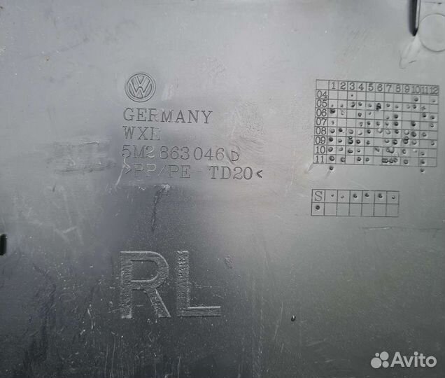 Пластик центральной консоли VolkswagenTiguan1 рест