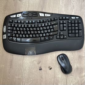 Беспроводная клавиатура и мышь logitech