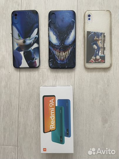 Чехол и защитное стекло на телефон Redmi 9A