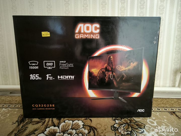 Игровой монитор AOC gaming CQ32G2SE/BK