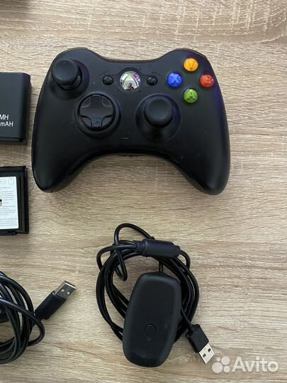 Геймпады Xbox 360 беспроводные +аксессуары