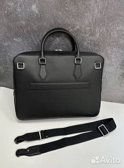 Мужской кожаный портфель Montblanc