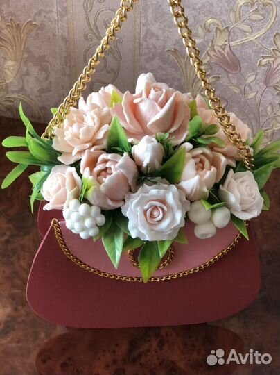 Букет цветов из мыла