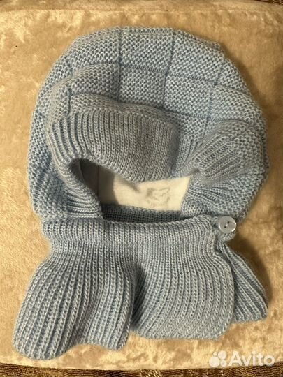 Шапка шлем журавлик демисезонная