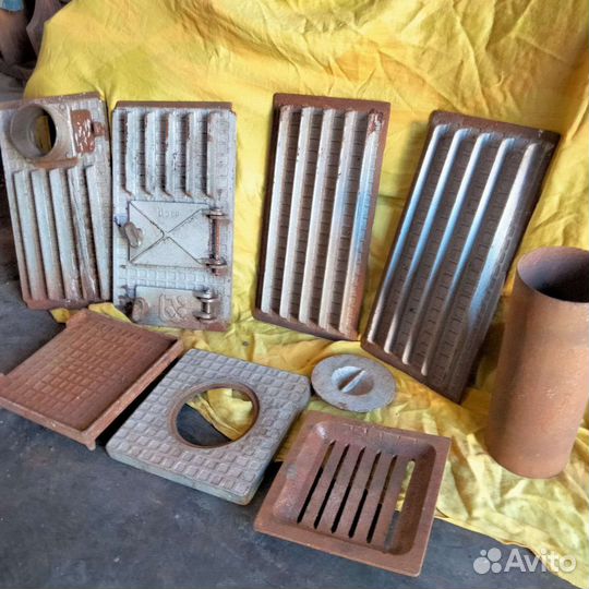 Печка буржуйка чугунная разборная СССР