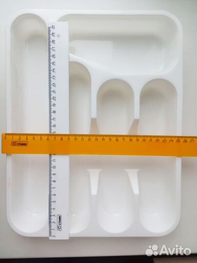 Ложки нерж. и фарфор, лоток