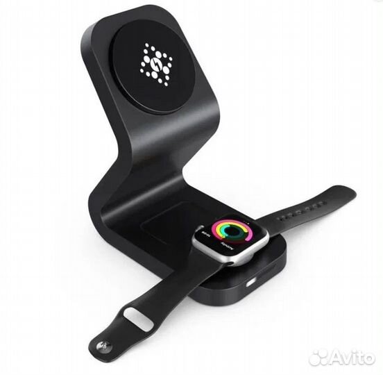 Зарядная станция, магнитная беспроводная для Apple