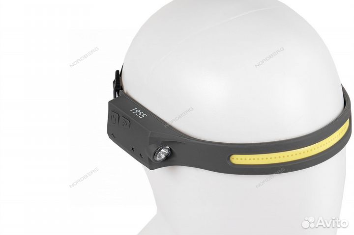 Фонарь налобный диод. лента 3,7 В nоrdberg 1955