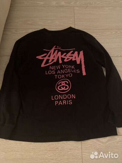 Лонгслив stussy черный